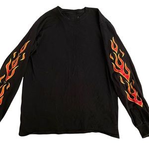 Long sleeve flame shirt